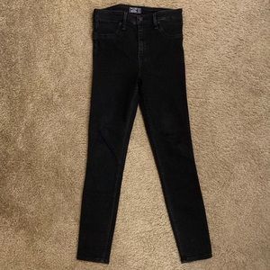 A&F high rise black jeans